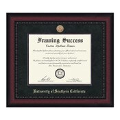 USC Trojans Legacy Medallion Suede w/ Fillet 8.5 x 11 Diploma Frame BA/MA/PHD